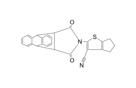 2-(16,18-dioxo-17-azapentacyclo[6.6.5.0~2,7~.0~9,14~.0~15,19~]nonadeca-2,4,6,9,11,13-hexaen-17-yl)-5,6-dihydro-4H-cyclopenta[b]thiophene-3-carbonitrile
