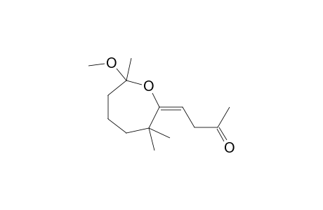 (4E)-4-(7-Methoxy-3,3,7-trimethyl-2-oxepanylidene)-2-butanone