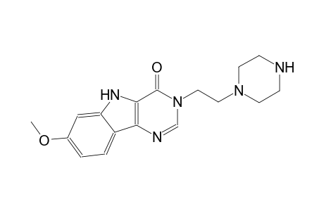 7-methoxy-3-[2-(1-piperazinyl)ethyl]-3,5-dihydro-4H-pyrimido[5,4-b]indol-4-one