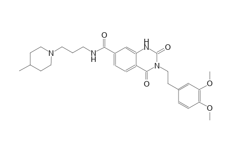 3-[2-(3,4-dimethoxyphenyl)ethyl]-N-[3-(4-methyl-1-piperidinyl)propyl]-2,4-dioxo-1,2,3,4-tetrahydro-7-quinazolinecarboxamide