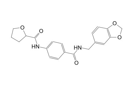 2-furancarboxamide, N-[4-[[(1,3-benzodioxol-5-ylmethyl)amino]carbonyl]phenyl]tetrahydro-