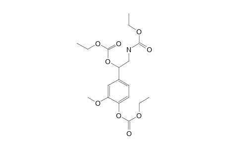 4-(2-Amino-1-hydroxyethyl)-2-methoxyphenol, N,o,o'-tri(ethoxycarbonyl)-