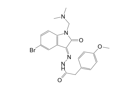 N'-{(3E)-5-bromo-1-[(dimethylamino)methyl]-2-oxo-1,2-dihydro-3H-indol-3-ylidene}-2-(4-methoxyphenyl)acetohydrazide