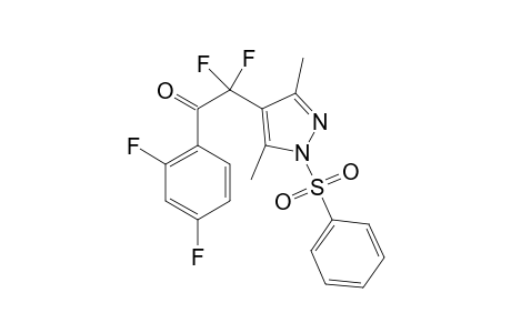 2,2-Difluoroa-1-(2,4-difluorophenyl)-2-[3,5-dimethyl-1-(phenylsulfonyl)-4-pyrazolyl]ethanone