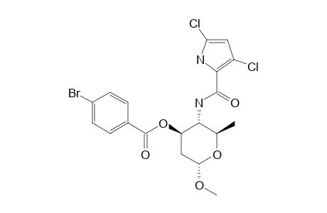 4-bromobenzoic acid [(2R,3R,4R,6S)-3-[(3,5-dichloro1H-pyrrole-2-carbonyl)amino]-6-methoxy-2-methyl-tetrahydropyran-4-yl] ester