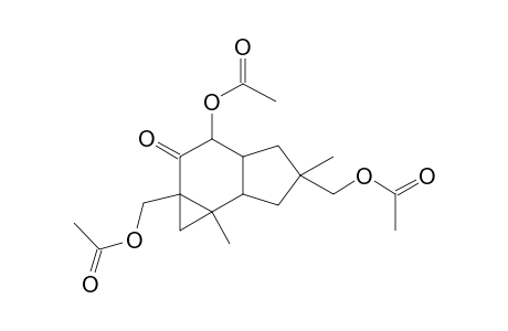 (3-Acetoxy-5,6B-dimethyl-2-oxooctahydrocyclopropa[E]indene-1A,5(1H)-diyl)bis(methylene) diacetate