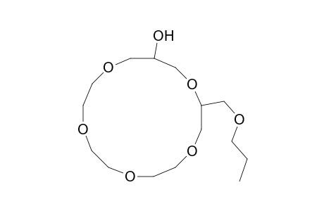 1,4,7,10,13-Pentaoxacyclohexadecan-15-ol, 2-(propoxymethyl)-
