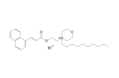 4-decyl-4-(2-hydroxyethyl)morpholinium bromide, trans-1-naphthaleneacrylate