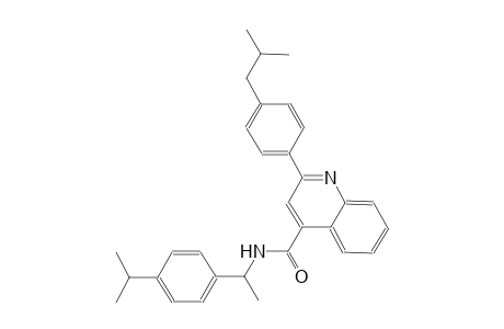 2-(4-isobutylphenyl)-N-[1-(4-isopropylphenyl)ethyl]-4-quinolinecarboxamide