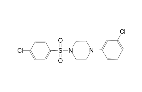 1-(3-chlorophenyl)-4-[(4-chlorophenyl)sulfonyl]piperazine