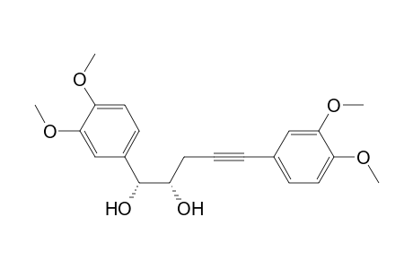 4-Pentyne-1,2-diol, 1,5-bis(3,4-dimethoxyphenyl)-, [R-(R*,S*)]-