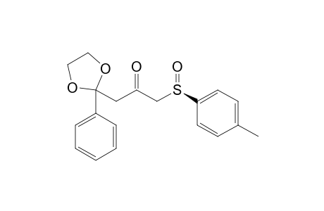 (+-)-(Rs)-4,4-(Ethylenedioxy)-4-phenyl-1-p-tolylsulfinylbutan-2-one