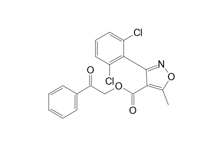 3-(2,6-dichlorophenyl)-5-methyl-4-isoxazolecarboxylic acid, phenacyl ester
