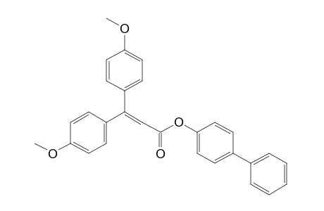 3,3-BIS(p-METHOXYPHENYL)ACRYLIC ACID, 4-BIPHENYLYL ESTER