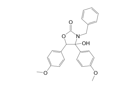 3-Benzyl-4-hydroxy-4,5-bis(4-methoxyphenyl)-1,3-oxazolidin-2-one