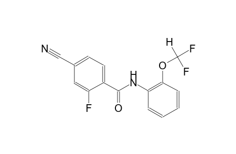 4-cyano-N-[2-(difluoromethoxy)phenyl]-2-fluorobenzamide