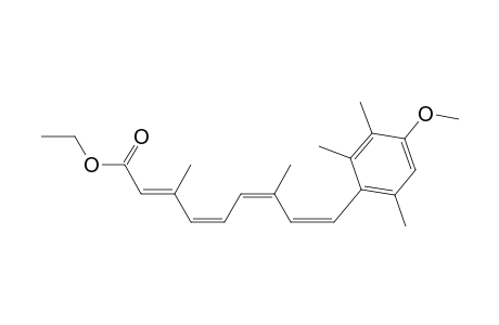 2,4,6,8-Nonatetraenoic acid, 9-(4-methoxy-2,3,6-trimethylphenyl)-3,7-dimethyl-, ethyl ester, (E,Z,Z,Z)-