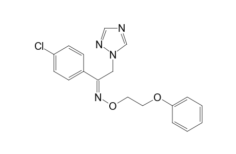 Ethanone, 1-(4-chlorophenyl)-2-(1H-1,2,4-triazol-1-yl)-, O-(2-phenoxyethyl)oxime