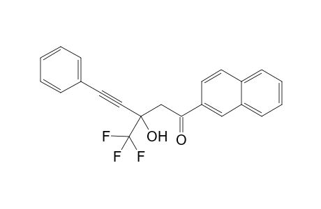 3-Hydroxy-1-(naphthalen-2-yl)-5-phenyl-3-(trifluoromethyl)pent-4-yn-1-one