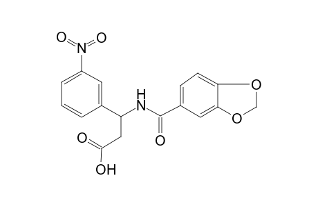 3-(1,3-benzodioxol-5-ylcarbonylamino)-3-(3-nitrophenyl)propanoic acid