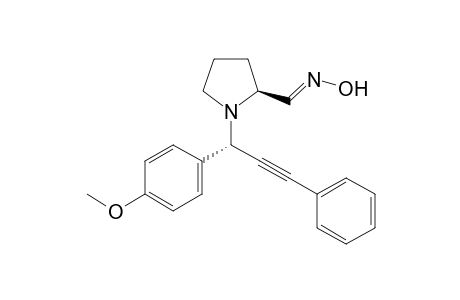 (E),(S)-1-((S)-1-(4-methoxyphenyl)-3-phenylprop-2-ynyl)pyrrolidine-2-carbaldehyde oxime
