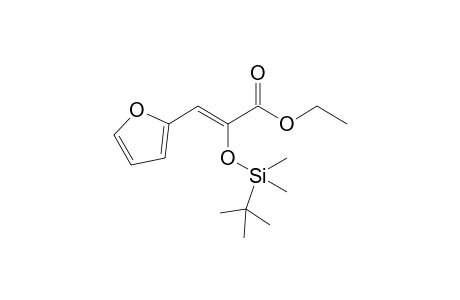 (Z)-3-[Furanyl]-1-tert-butyldimethylsiloxy ethyl propanoate