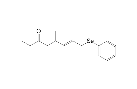 (E)-5-Methyl-8-(phenylselanyl)oct-6-en-3-one
