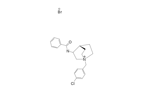 (+/-)-N-PARA-CHLOROBENZYL-3-BENZAMIDOQUINUCLIDINIUM-BROMIDE