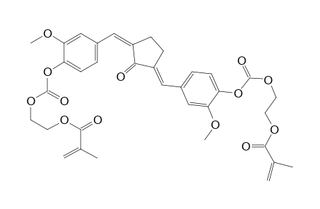 2-Propenoic acid, 2-methyl-, 2-[[[2-methoxy-4-[3-[[3-methoxy-4-[[[2-[(2-methyl-1-oxo-2-propen-1-yl)oxy]ethoxy]carbonyl]oxy]phenyl]methylene]-2-oxocyclopentylidene]methyl]phenoxy]carbonyl]oxy-