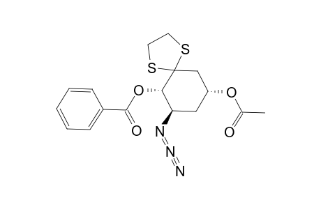 (2-S,3-R,5-R)-3-AZIDO-5-ACETOXY-2-BENZOYLOXY-CYCLOHEXANONE-ETHYLENEDITHIOACETAL