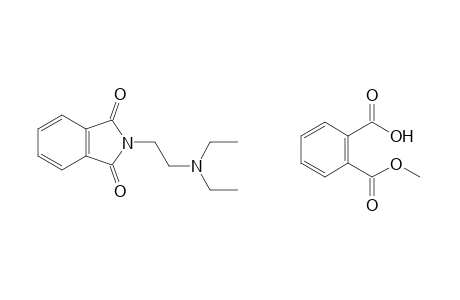 N-[2-(diethylamino)ethyl]phthalimide, monomethyl phthalate (1:1)
