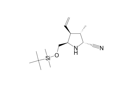 (2R,3S,4S,5R)-2-tert-Butyldimethylsiloxymethyl-5-cyano-4-methyl-3-vinylpyrrolidine