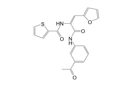 N-[(E)-1-[(3-acetylanilino)carbonyl]-2-(2-furyl)ethenyl]-2-thiophenecarboxamide
