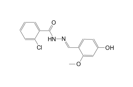 2-chloro-N'-[(E)-(4-hydroxy-2-methoxyphenyl)methylidene]benzohydrazide