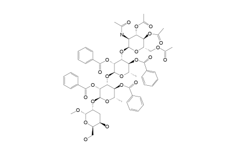 METHYL-(2-ACETAMIDO-3,4,6-TRI-O-ACETYL-2-DEOXY-ALPHA-D-GLUCOPYRANOSYL)-(1->3)-(2,4-DI-O-BENZOYL-ALPHA-L-RHAMNOPYRANOSYL)-(1->2)-3-DEOXY-ALP