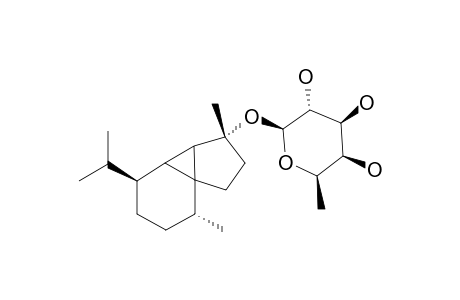 4-O-(BETA-D-FUCOPYRANOSYL)-4-EPI-CUBEBOL