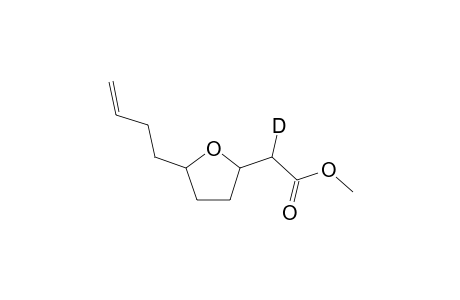 Methyl [5-(but-3'-en-1'-yl)-tetrahydrofuran-2-yl)-2-D1-acetate