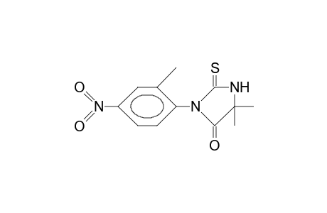 5,5-Dimethyl-3-(2-methyl-4-nitro-phenyl)-2-thioxo-4-imidazolidinone
