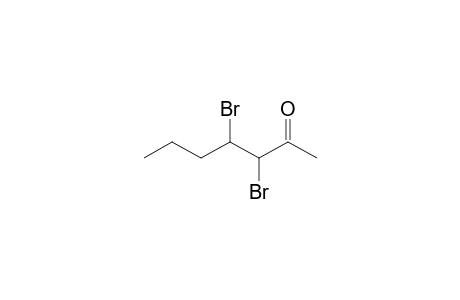 3,4-Dibromo-2-heptanone