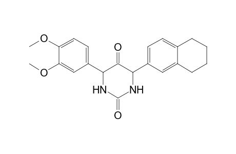 4-(3,4-Dimethoxyphenyl)-6-(5,6,7,8-tetrahydronaphthalen-2-yl)-tetrahydropyrimidine-2,5-dione