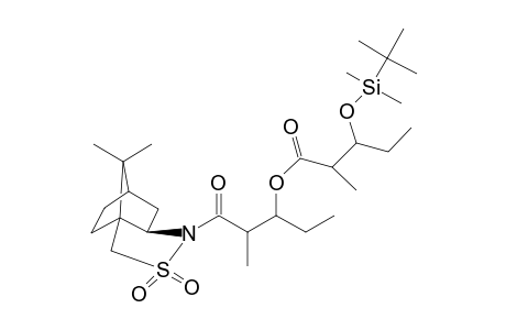 (2R)-N-{3-[3'-(t-Butyl)dimethylsilyloxy]-2'-methylpentanoyloxy}-2-methylpentanoyl}bornane-10,2-sultam