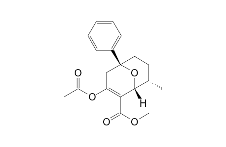 (1R*,5S*,8S*)-3-Acetoxy-2-(methoxycarbonyl)-8-methyl5-phenyl-9-oxabicyclo[3.3.1]non-2-ene