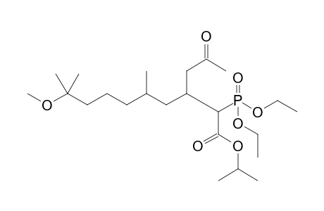 Diethyl 1-(isopropoxycarbonyl)-8-methoxy-2-(2'-oxopropyl)-4,8-dimethylnonylphosphonate