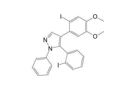 4-(2-Iodo-4,5-dimethoxyphenyl)-5-(2-iodophenyl)-1-phenylpyrazole