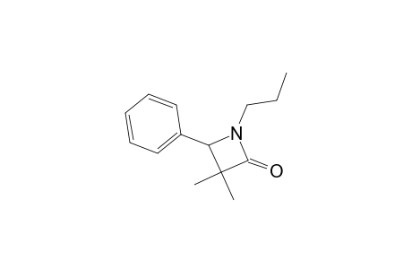 2-Azetidinone, 3,3-dimethyl-4-phenyl-1-propyl-