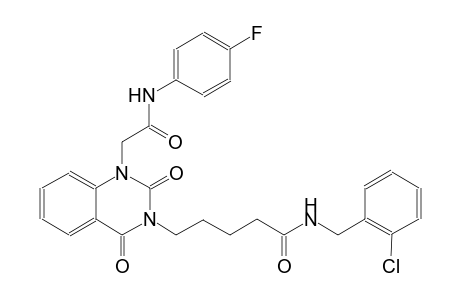 N-(2-chlorobenzyl)-5-(1-[2-(4-fluoroanilino)-2-oxoethyl]-2,4-dioxo-1,4-dihydro-3(2H)-quinazolinyl)pentanamide