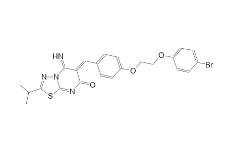7H-[1,3,4]thiadiazolo[3,2-a]pyrimidin-7-one, 6-[[4-[2-(4-bromophenoxy)ethoxy]phenyl]methylene]-5,6-dihydro-5-imino-2-(1-methylethyl)-, (6Z)-