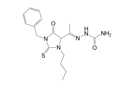 1-(1-Benzyl-3-butyl-5-oxo-2-thioxoimidazolidin-4-yl)ethan-1-oneSemicarbazone