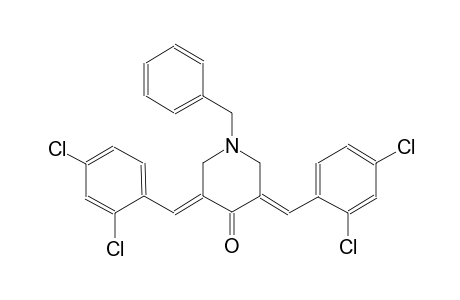 (3E,5E)-1-benzyl-3,5-bis(2,4-dichlorobenzylidene)-4-piperidinone