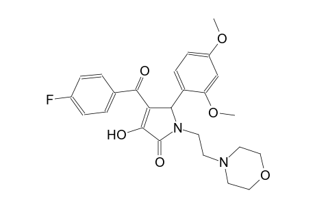 5-(2,4-dimethoxyphenyl)-4-(4-fluorobenzoyl)-3-hydroxy-1-[2-(4-morpholinyl)ethyl]-1,5-dihydro-2H-pyrrol-2-one